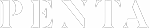 PENTA logo: bold black letters on a white background