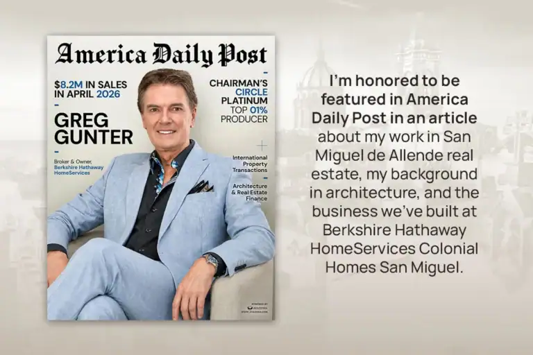 Greg Gunter on the cover of America Daily Post, $8.2M in sales in April 2026, Chairman's Circle Platinum Top 1% Producer, Broker and Owner of Berkshire Hathaway HomeServices