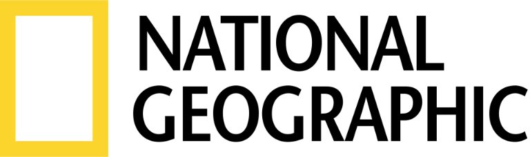 National Geographic logo: a yellow rectangular frame with a black inner square.