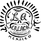 La Calaca Mexico skull logo